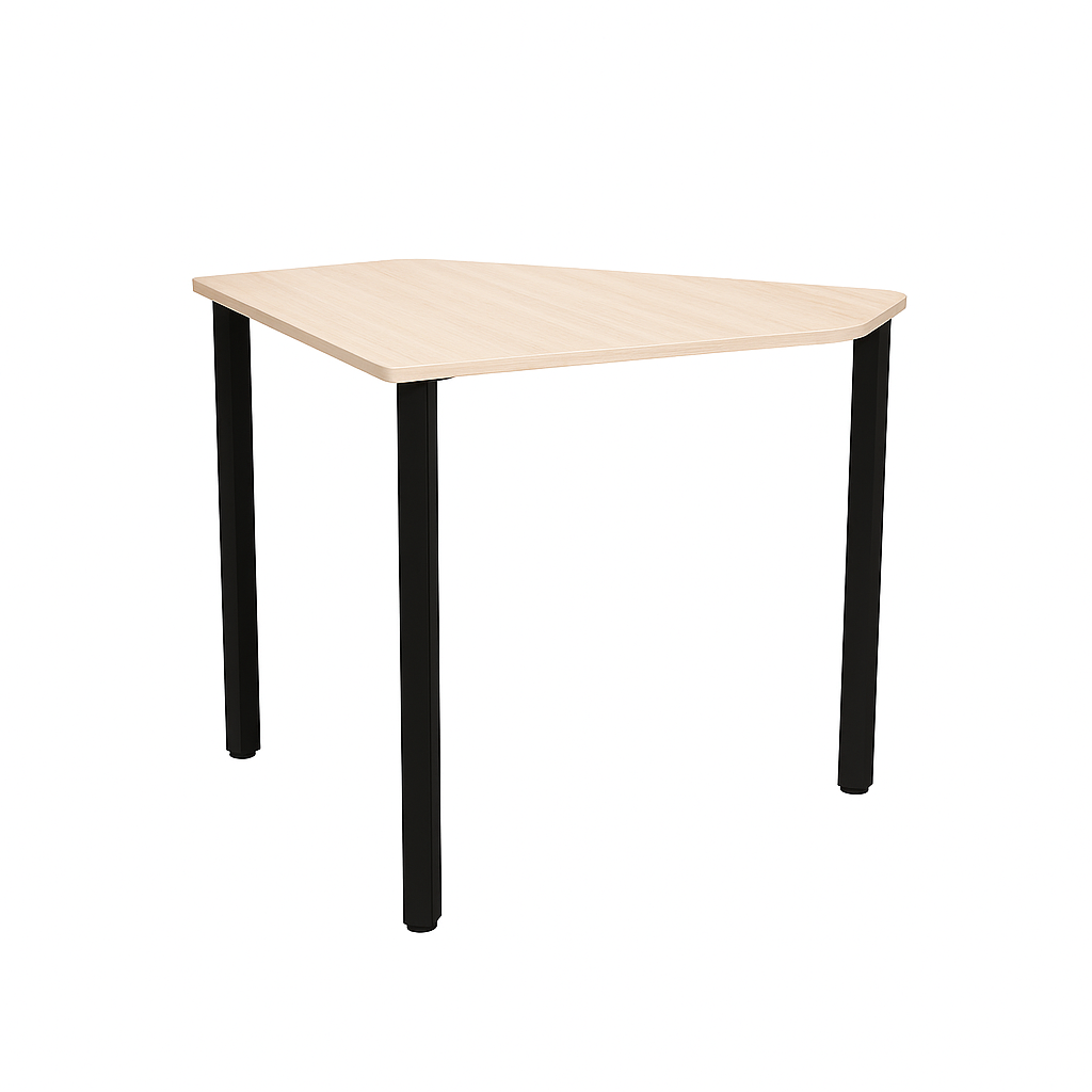 Письмовий стіл приставний, на квадратній металевій трубі, АЛМАНТ, 800х700х750 мм.